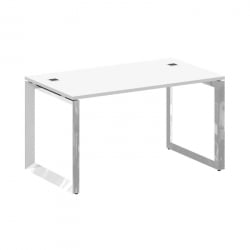 Стол руководителя О-обр. м/к Оникс Директ Люкс М-О.МО-СРР-3.8 Белый Бриллиант/Нержавеющая Сталь/Хром / M-O.MO-SRR-3.8