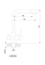 Кухонный смеситель GRANULA 2015 Графит