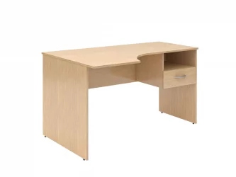 Стол письменный левый SET140-1 L c подвесной тумбой Дуб Cонома Cветлый