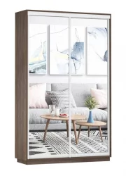 Шкаф-купе двухдверный Экспресс Дуо Экспенс 1400х2400h Венге