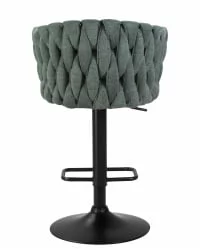 Стул барный DOBRIN LEON Зеленая ткань LAR 275-23