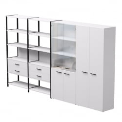 Набор стеллажных систем Everprof EVO №16 Белый Черный