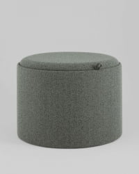 Пуф с ящиком Хюгге L букле темно-серый