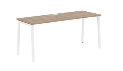 Стол письменный ЕДИС ЕЛСТ 1767 Дуб Денвер светлый Белый / EDIS ELST