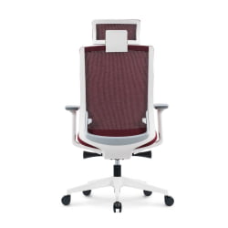 Кресло руководителя RUBY white frame (крестовина алюминий) Красный