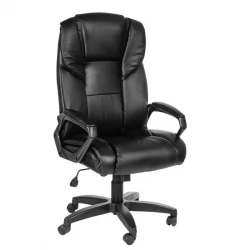 Кресло Одиссей ULTRA ЛЮКС кож. зам. Черный