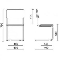 Стул для посетителей SYLWIA (V-18)