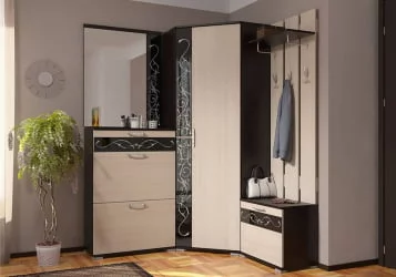 Комплект мебели для прихожей Юнона-2 №1 Венге - Дуб молочный