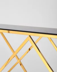 Консоль ИНСИГНИЯ 120x40 Золото стекло smoke