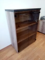 Шкаф со стеклянными дверьми и топом TMC 85.2 (Дуб Каньон)