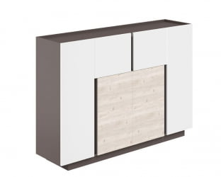 Шкаф-хедлайнер Сирио СР.301.ВФ.ВХ.ДН Вольфрам Дуб Тоскана Белый / Sirio SR.301.WF.WH.DN
