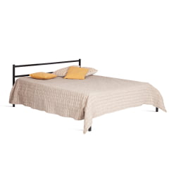 Кровать двуспальная из металла Marco металл, 160*200 см, черный