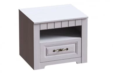 Тумбочка для детской Прованс №5 Бодега белая Патина премиум