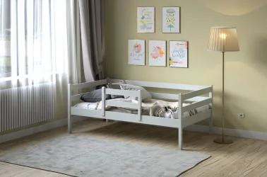 Детская кровать для девочки RooRoom VK-11с Серая