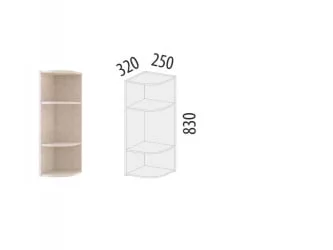 Шкаф кухонный торцевой (лев/прав) Дакота 103.18