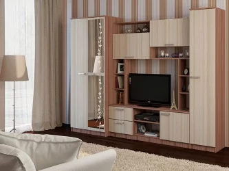 Стенка Флора Ясень шимо светлый/темный