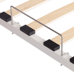 Кровать двуспальная из металла Bruno металл, 160*200 см, белый