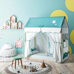 Кровать 140х70 Micuna Tipi House MONT-1874 Waterwood/White