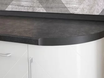 Столешница ПФР 16.150 Луна (правая радиусная) 1500 мм