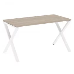 Стол рабочий LOFT VR.L-SRX-3.7 Металл белый Дуб Аттик