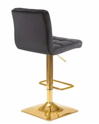 Стул барный DOBRIN GOLDIE черный велюр MJ9-101