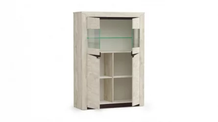 Шкаф комбинированный Лючия 33.15 Бетон пайн белый Венге