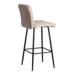 Барный стул Medeo/Медео велюр, бежевый, 7, 45х56х113 см
