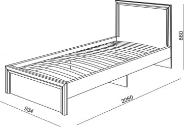 Детская кровать для девочки Остин Модуль №21 Ясень шимо светлый/белый