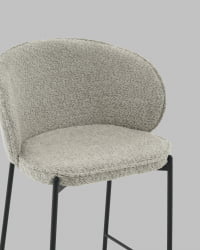 Стул полубарный Тисдейл букле светло-зеленый