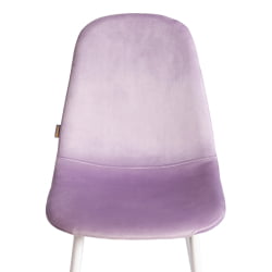 Мягкий стул BREEZE (mod. JSC-58) Велюр/металл , 44 х 53 х 86 см, Lavender (лавандовый) HLR26 / белый
