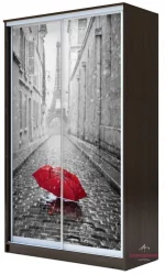 Шкаф купе 2-ух дверный Хит-23-12-77 Париж Аруба Венге