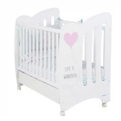 Кровать Micuna Wonderful 120x60 White/Pink