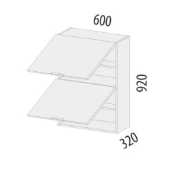 Шкаф кухонный (с системой плавного закрывания) Бостон 104.96