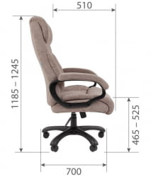 Офисное кресло CHAIRMAN HOME 401 Темно-серый