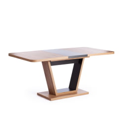 Раздвижной стол VOX ЛДСП, 132-172x85x75,5 см, Дуб артисан/Графит