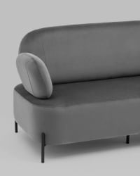 Серый диван из велюра Кэнди велюр Серый