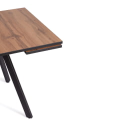 Раздвижной стол VIGO ЛДСП/HPL/металл, 120 x 80 x 30 х 30 х 75 см, Дуб Вотан/черный