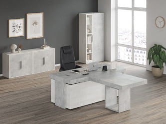 Кабинет руководителя B-TONE №1 Сосна Бетон светлый