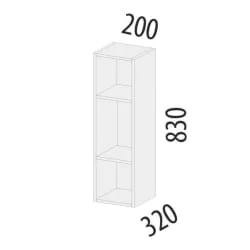 Шкаф кухонный открытый Дакота 103.37