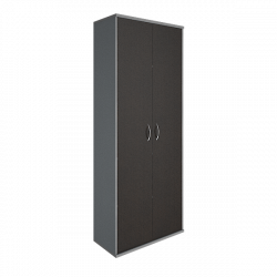 Шкаф высокий широкий Riva А.СТ-1.9 Венге/Металлик