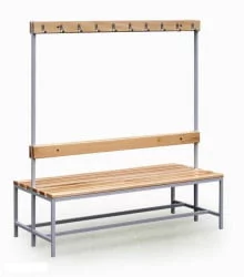 Скамья для спортивных раздевалок двухсторонняя 1500