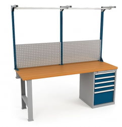 Верстак ВС-200-04 Бук + Экран ВС-200-Э3