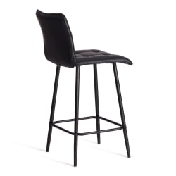Полубарный стул Bari/Бари экокожа , черный, 42х55х99 см