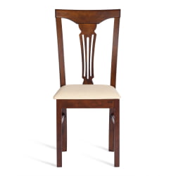 Стул Гермес/ Hermes дерево гевея, 43х49х94см, Cappuchino , ткань бежевая (S178-4)