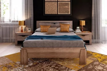 Односпальная кровать Соренто 20 Дуб Стирлинг