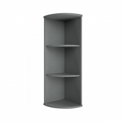 Стеллаж средний угловой Riva А.УС-2 Венге/Металлик