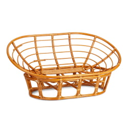 Диван MAMASAN/МАМАСАН 23/02 W /с подушкой/ 169х102х80 см, Pecan (орех), матрац 182х119 см, ткань серо-бежевая 3М 16/2