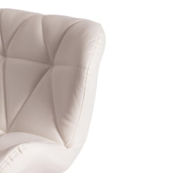 Барный стул BIAGGIO (mod. KY717) металл/экокожа, 44*50*83-103 см, белый/хром