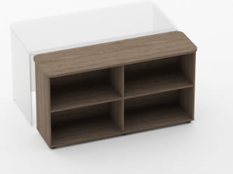 Тумба приставная к столу Glassy 3.18.103 Дуб Верцаска