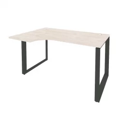 Стол эргономичный левый на О-образном м/к ONIX O.MO-SA-2L Денвер Светлый/Антрацит